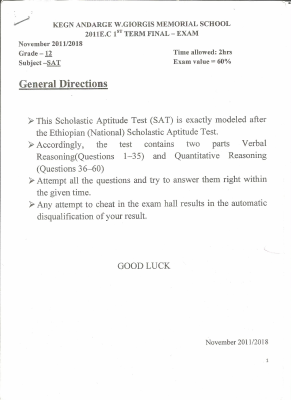 Grade 12 - SAT Model Exam -2.pdf
